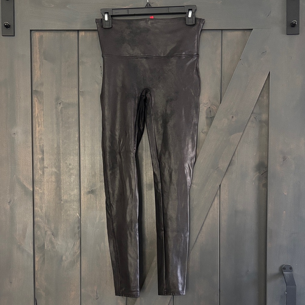 SPANXshape Faux Leather Leggings